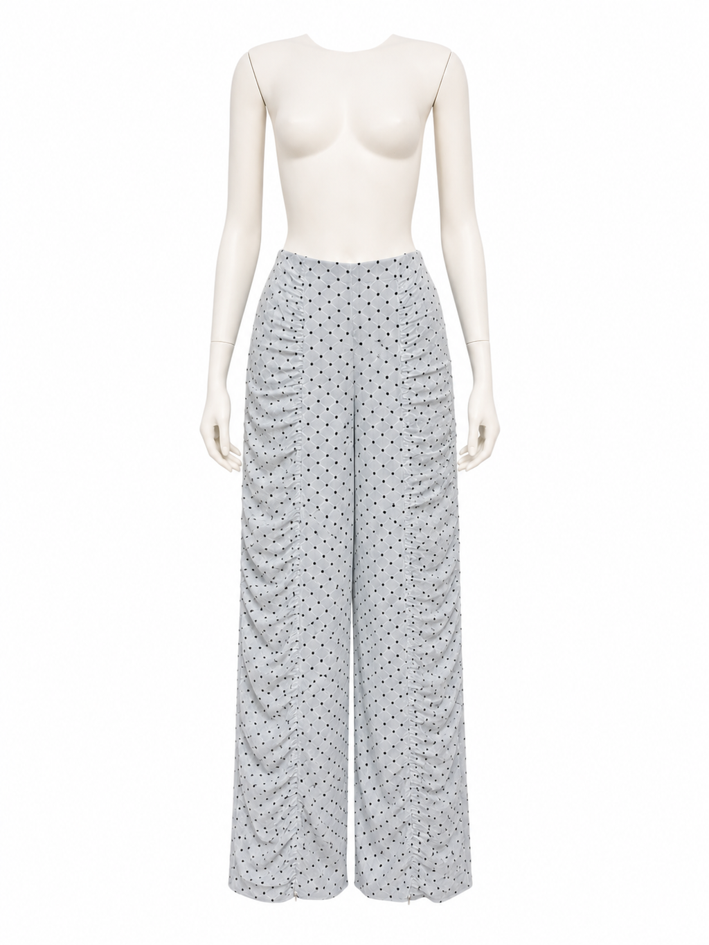 Polka-dots Gathered Pants