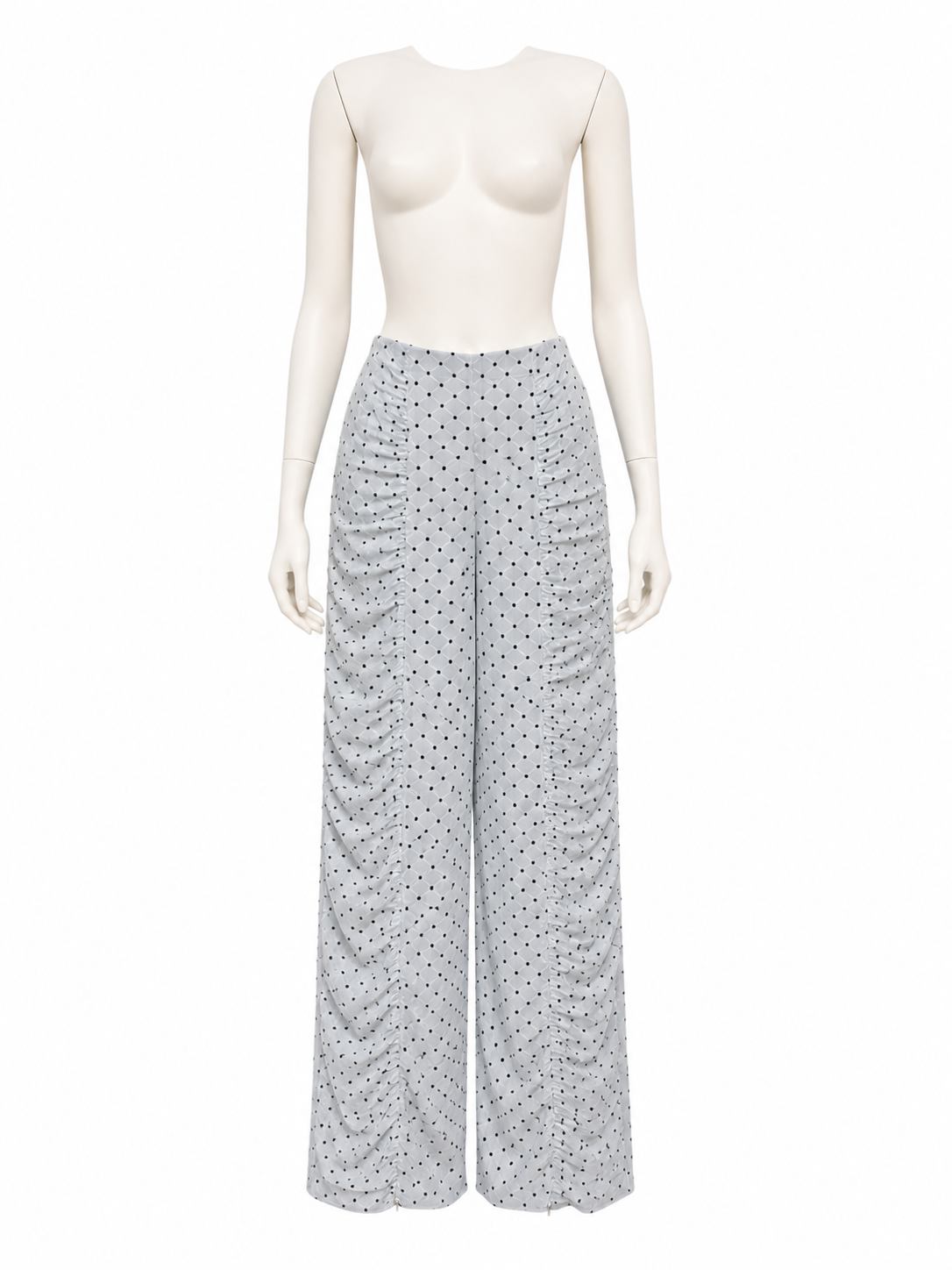Polka-dots Gathered Pants