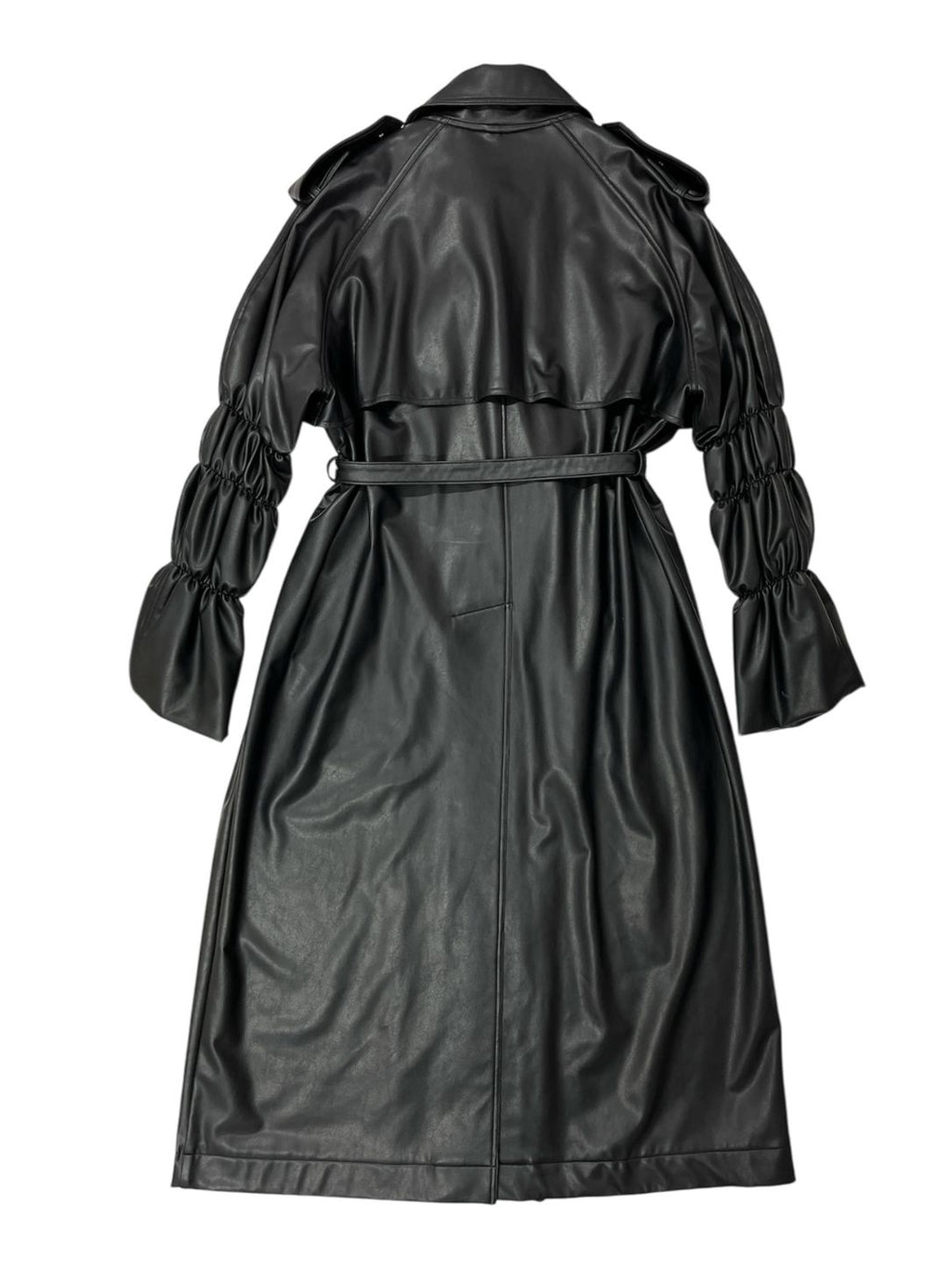 Eco-Leather Trench-Coat