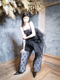 Shirring Lace Jumpsuits