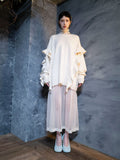 Cashmere Ruffle Over-sized Knit