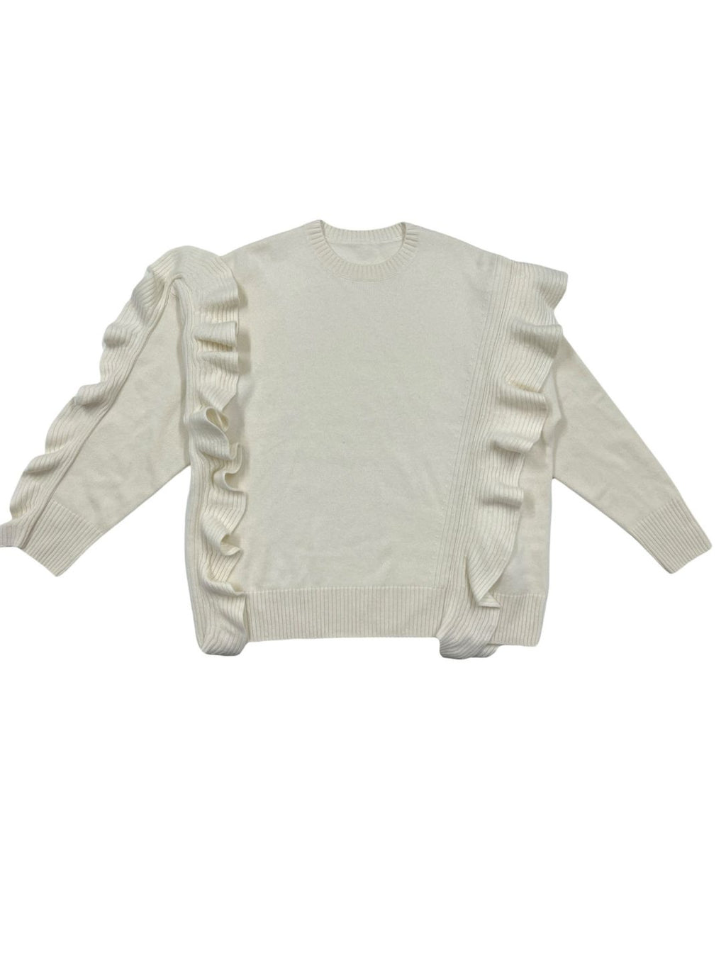 Cashmere Ruffle Over-sized Knit