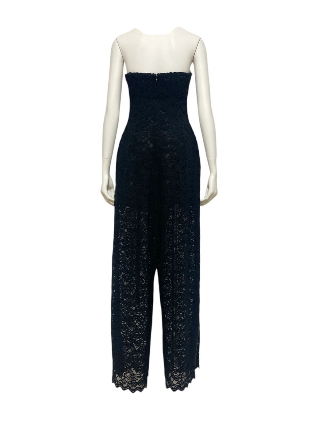 Brushed Lace Baretop Jumpsuit