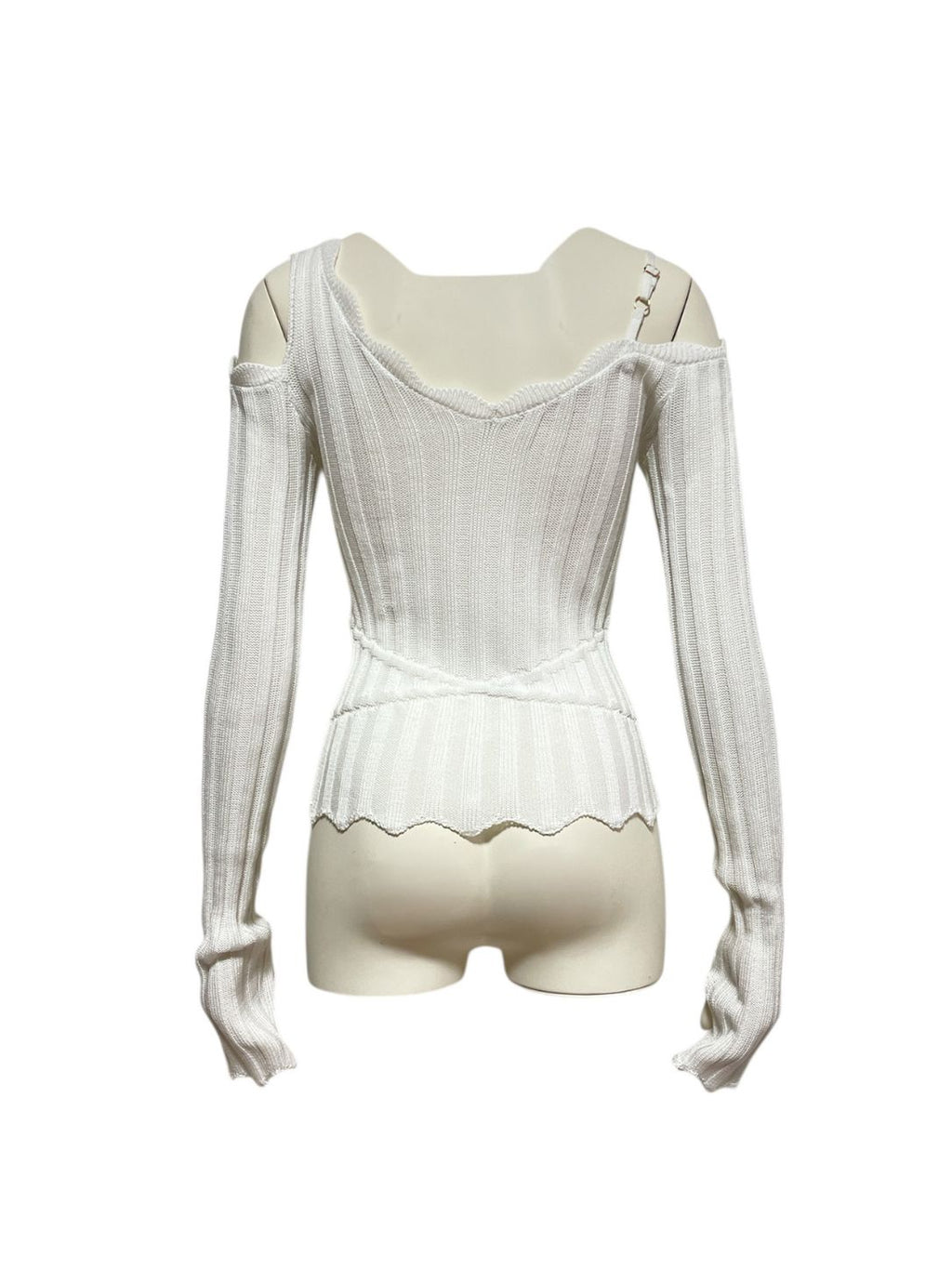 Dropped Shoulder Long-Sleeve Knit