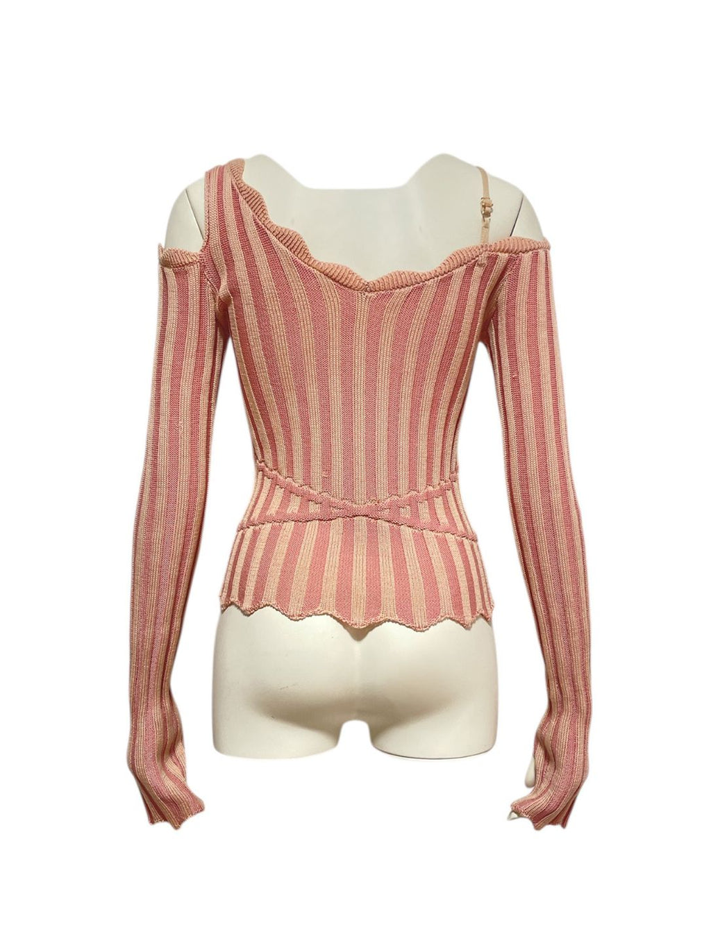 Dropped Shoulder Long-Sleeve Knit