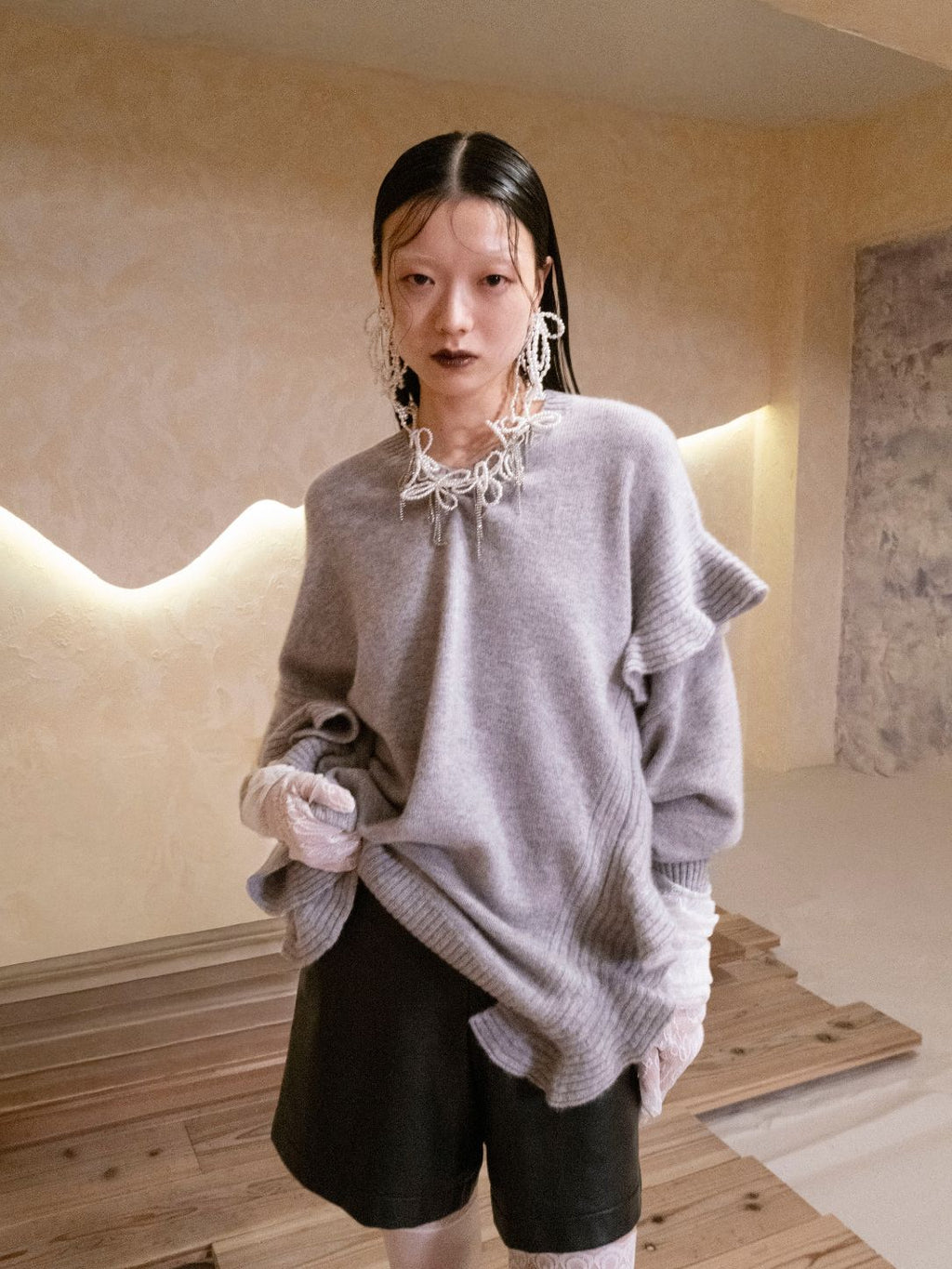 Cashimere Ruffle Knit