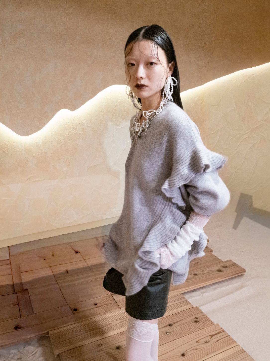 Cashimere Ruffle Knit