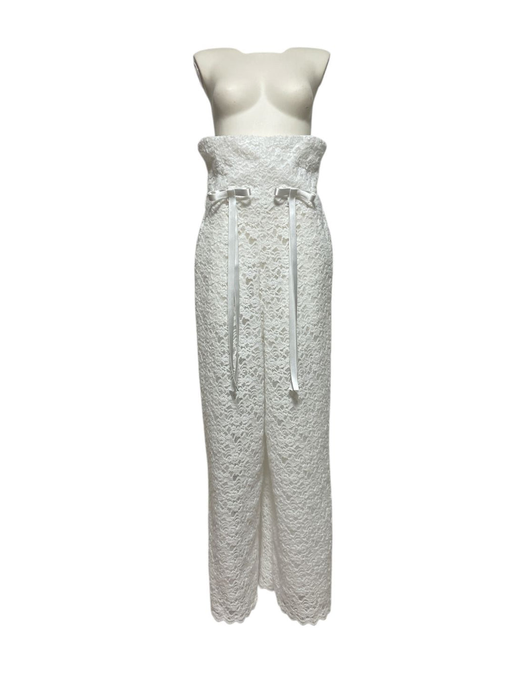 Brushed Lace Bow Pants