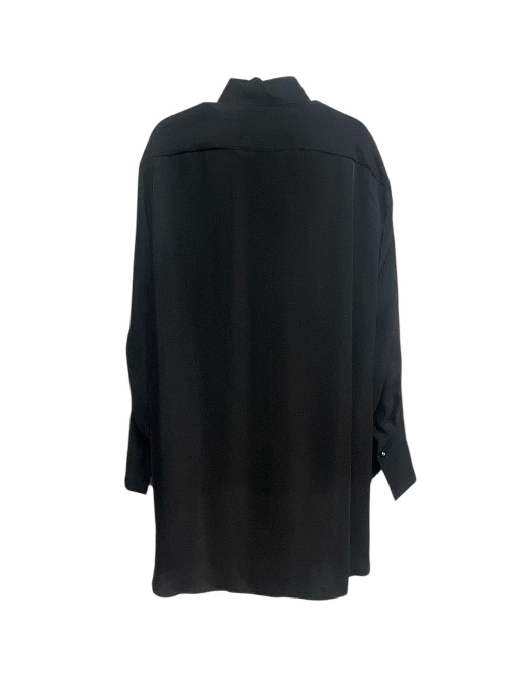 Ribbon Satin Over-sized Shirt