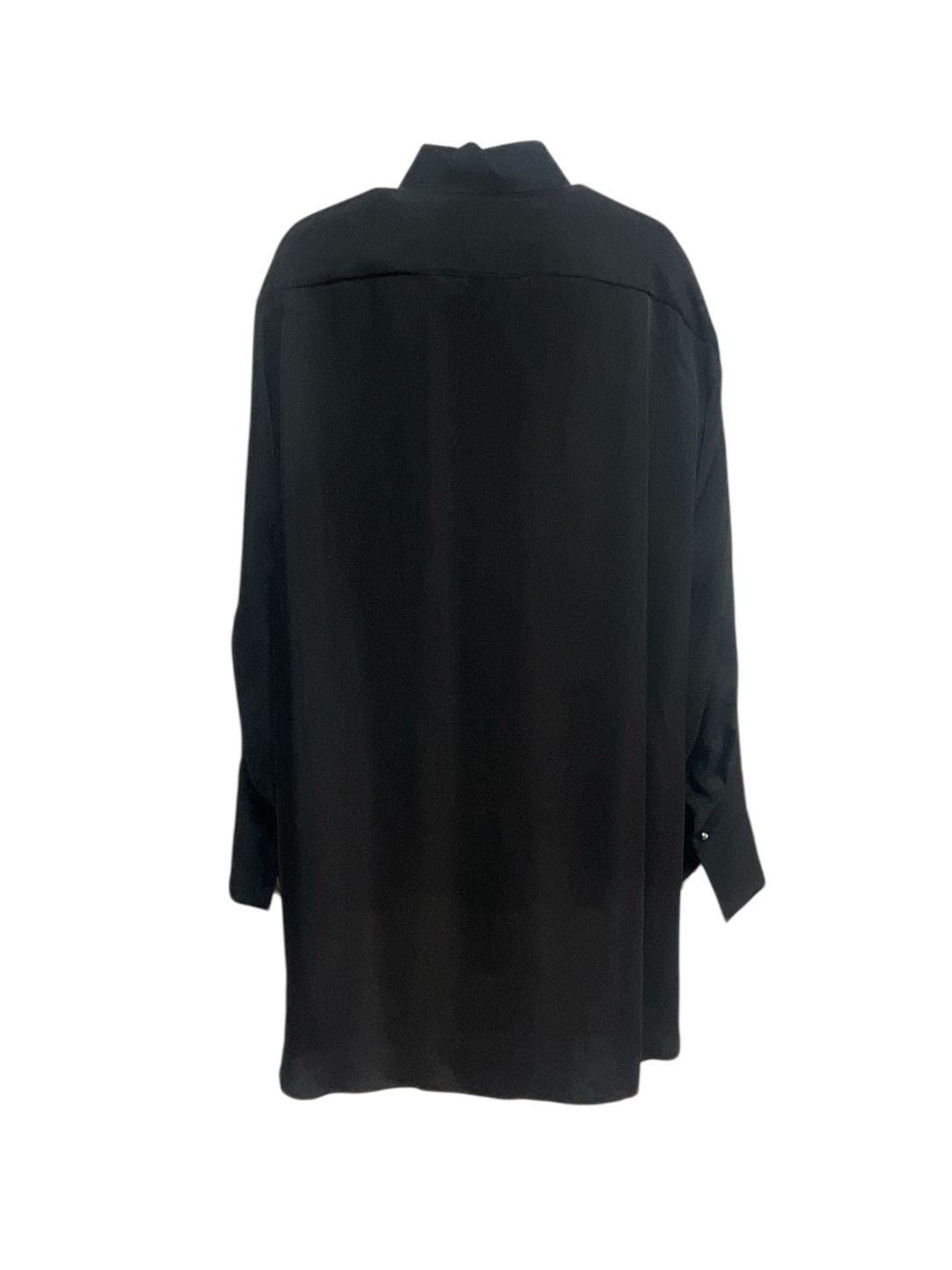 Ribbon Satin Over-sized Shirt