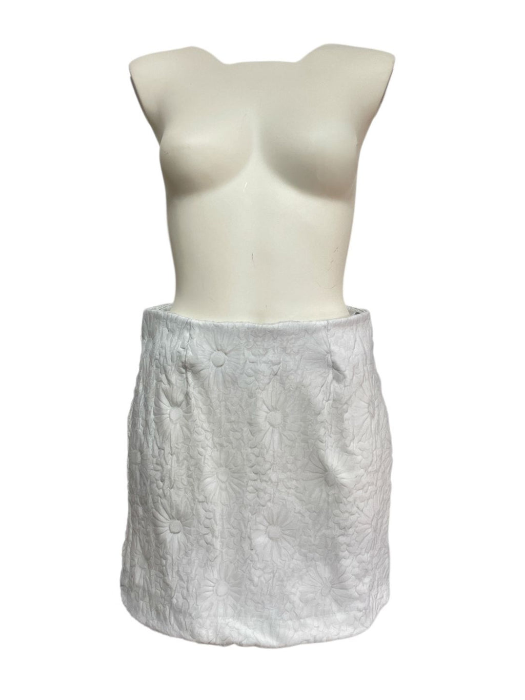 Flower Shrink Mini Skirt