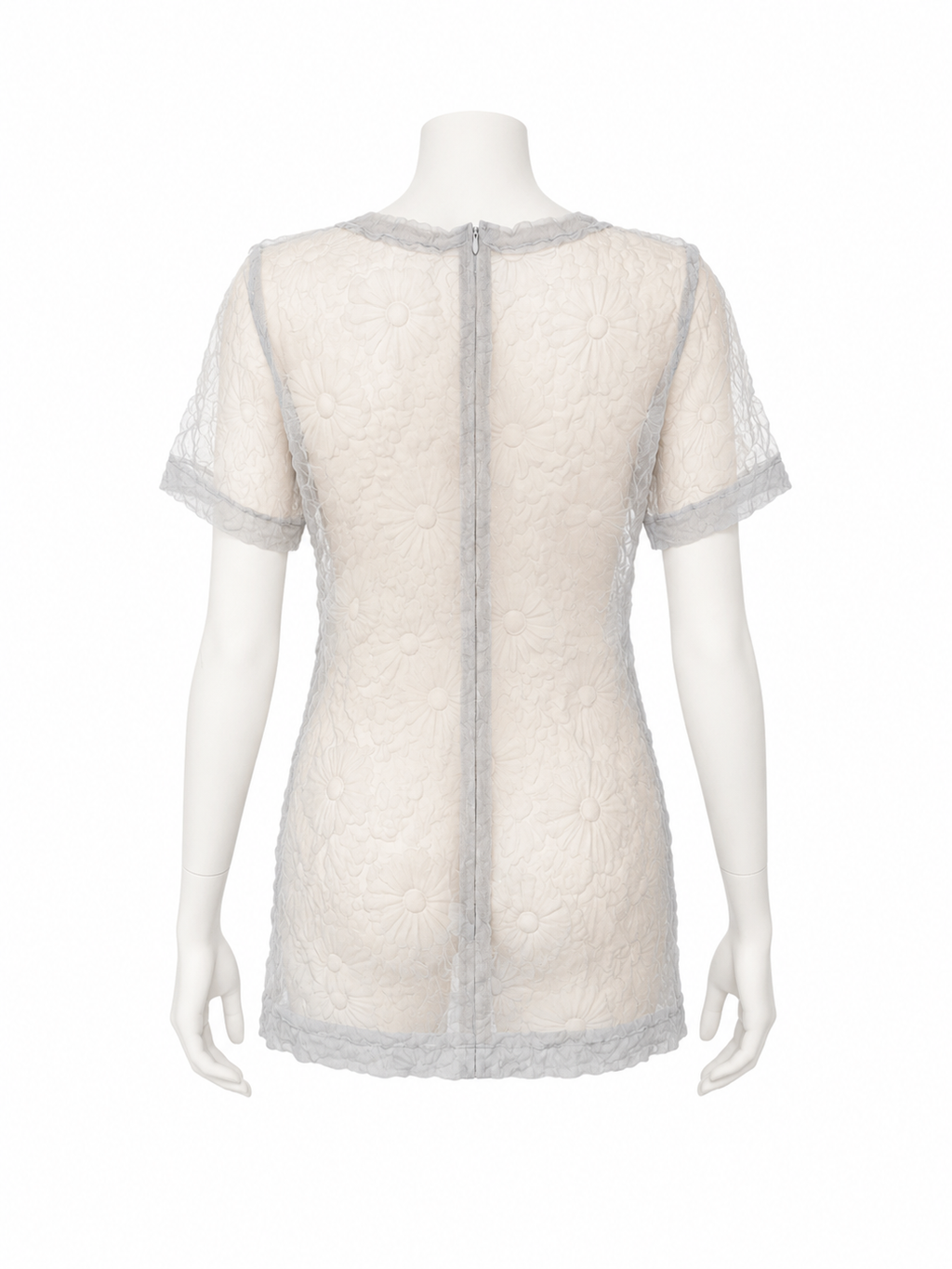 Flower Shrink Short Sleeve Tops