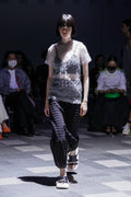 Flower Shrink Short Sleeve Tops