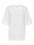 Bow Pattern Lace Over Size T-shirt