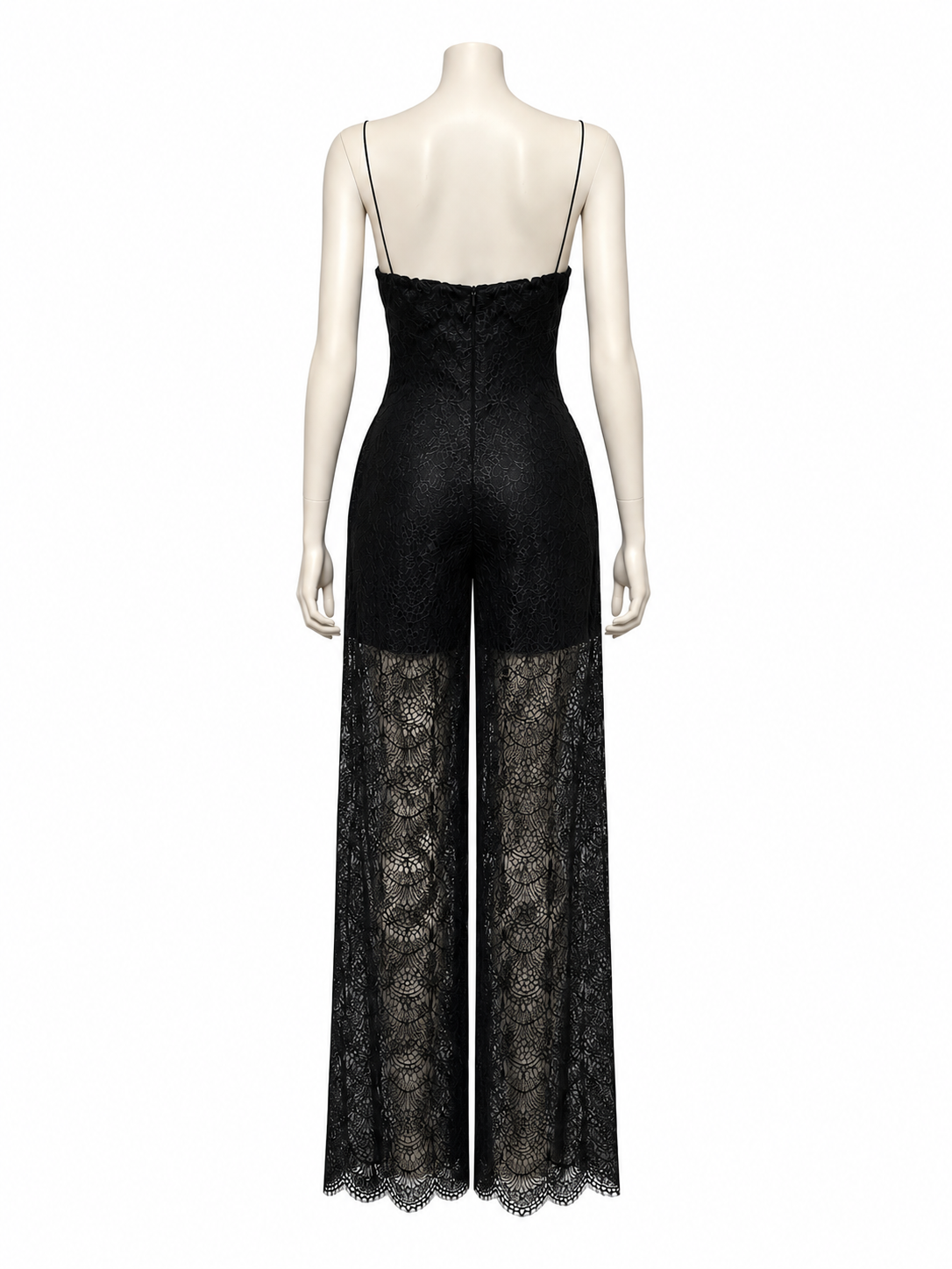 Scalloped Floral Jumpsuit