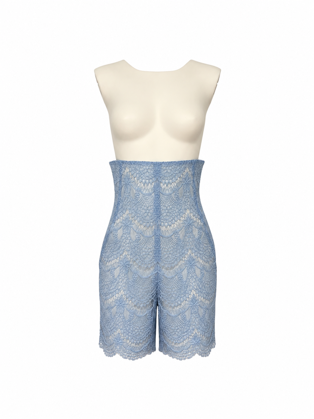 Scalloped Floral Lace Shorts