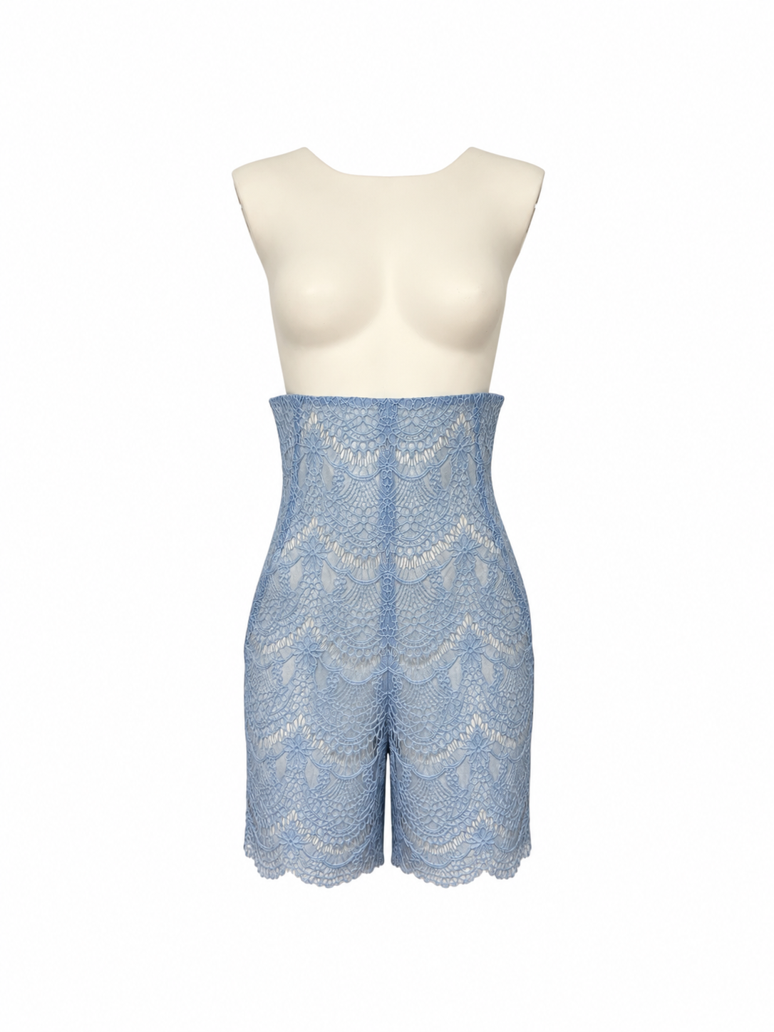 Scalloped Floral Lace Shorts