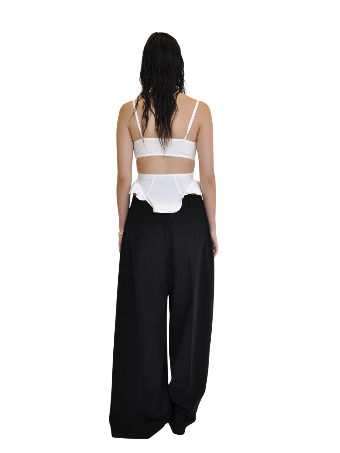 【Pre-Order】Curved Stretch Bustier（WHT）