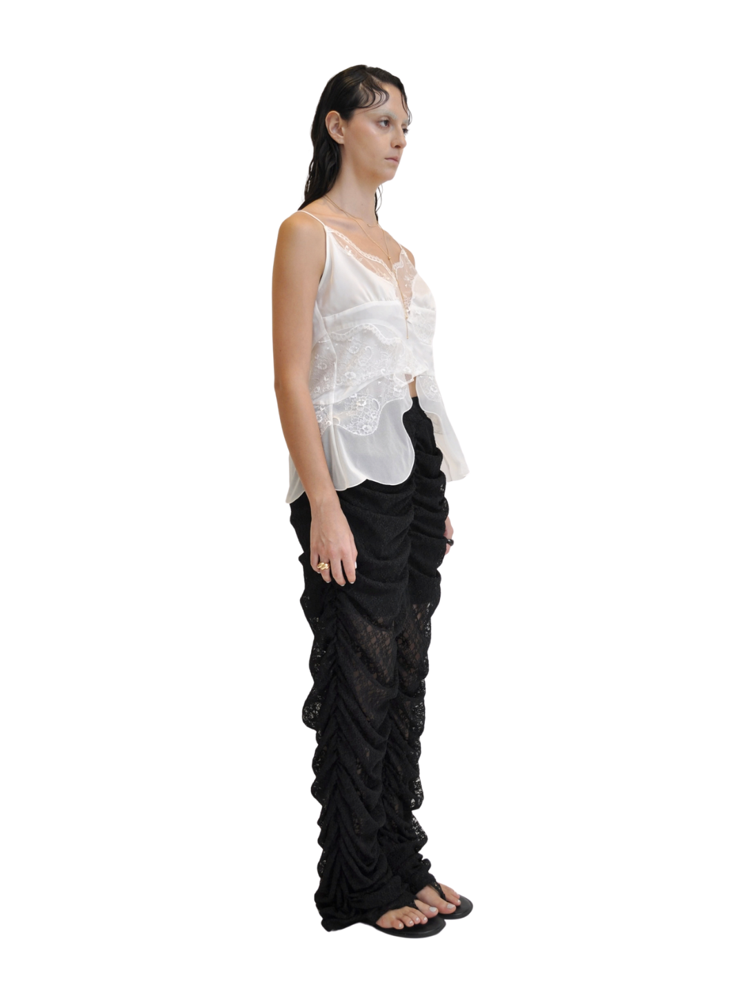 【Pre-Order】Scalloped Hem Camisole（WHT）