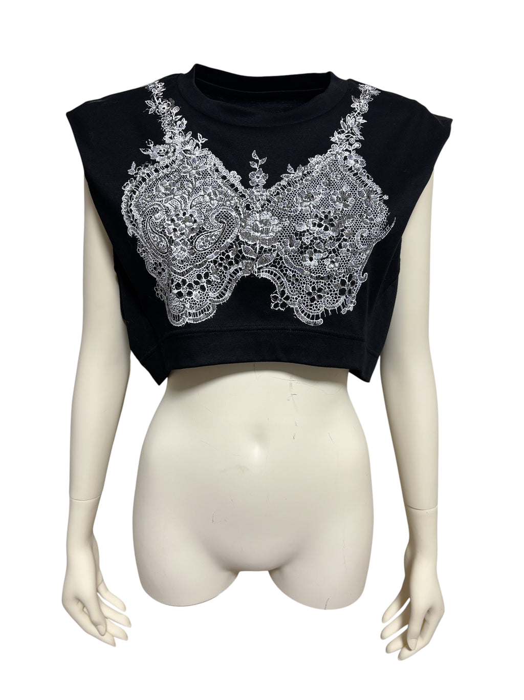 【Pre-Ordar】Curved Sleeveless T-Shirt（BLK）