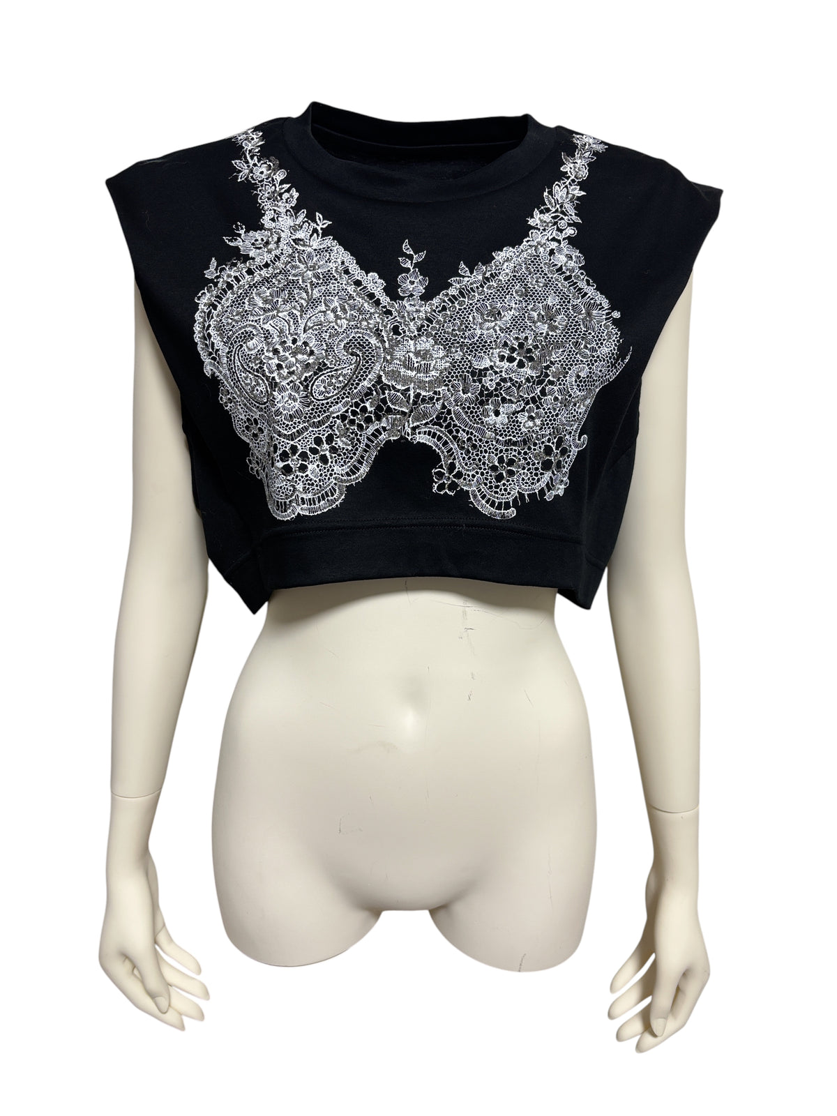 【Pre-Ordar】Curved Sleeveless T-Shirt（BLK）