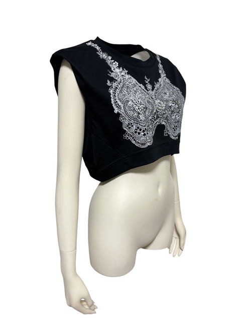 【Pre-Ordar】Curved Sleeveless T-Shirt（BLK）