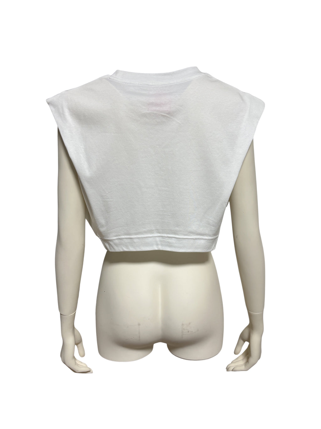 【Pre-Ordar】Curved Sleeveless T-Shirt（WHT）