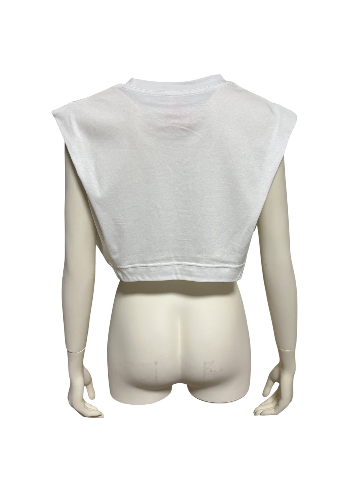 【Pre-Ordar】Curved Sleeveless T-Shirt（WHT）