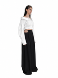 【Pre-Order】High-Waist Wide Pants（BLK）