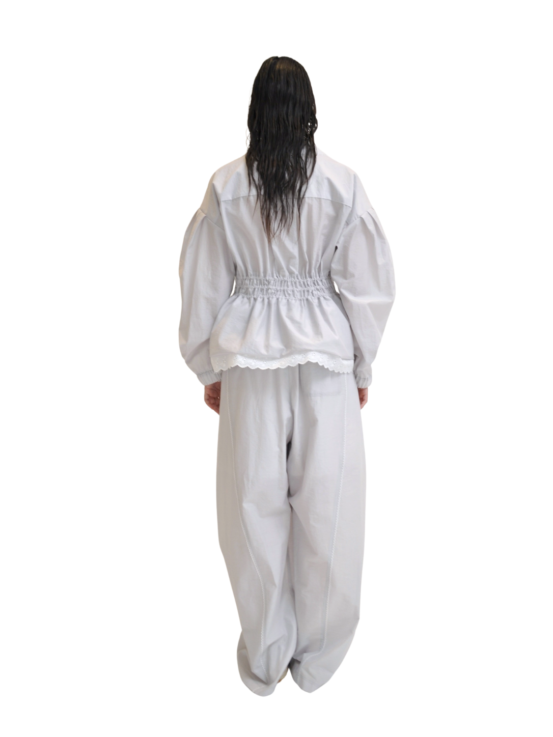 【Pre-Order】Curved Seam Nylon Pants（GRY）