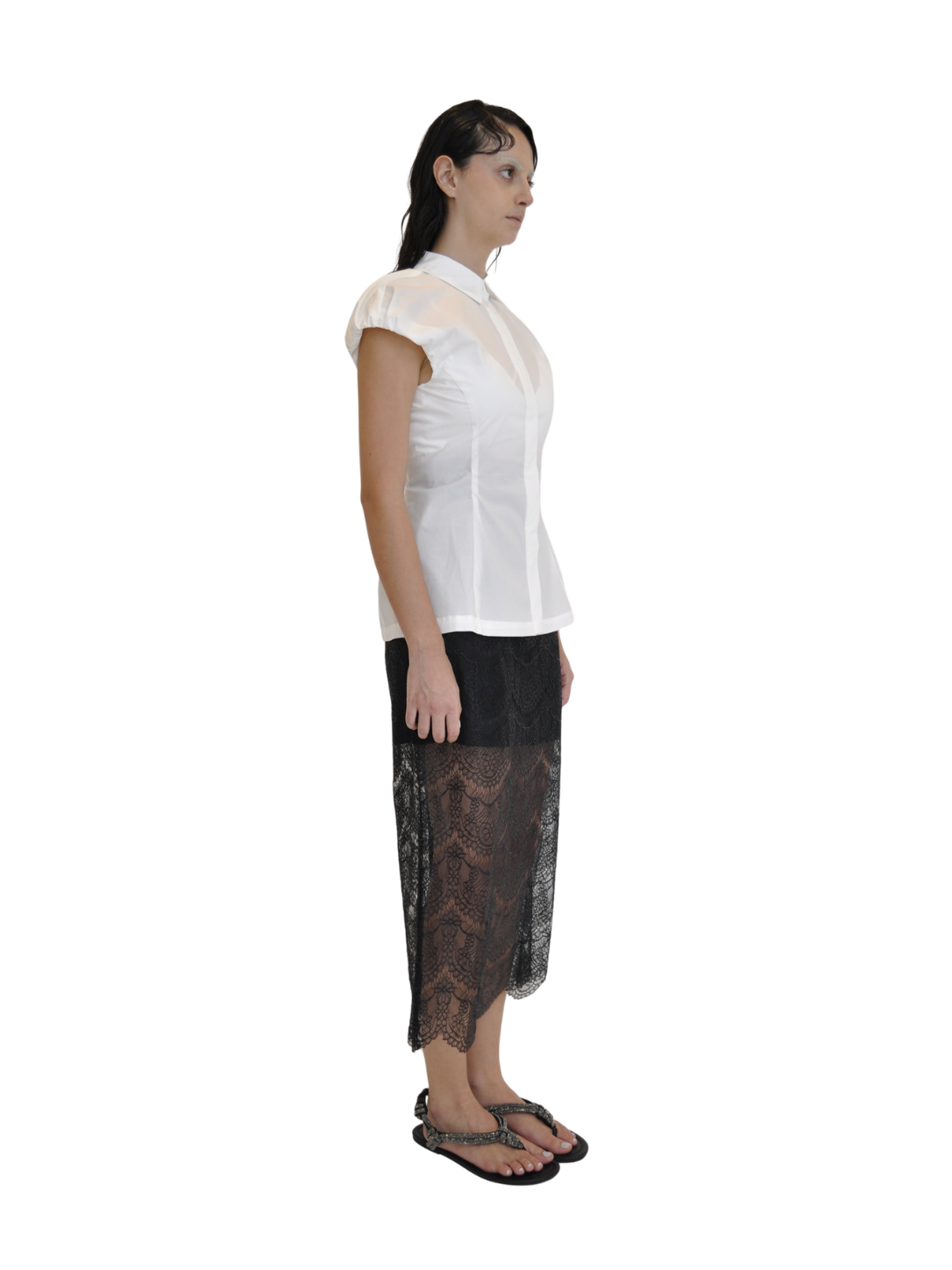 【Pre-Order】Shaped Sleeveless Shirt（WHT）