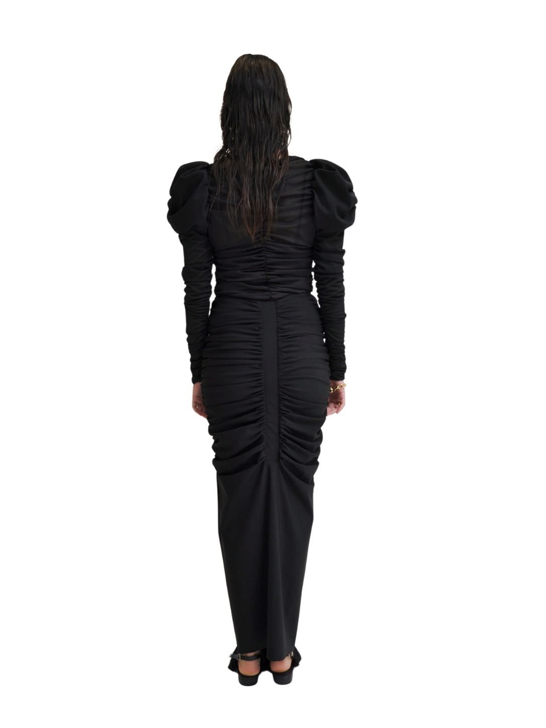 【Pre-Order】Long-Sleeve Puff Top（BLK）