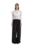 【Pre-Order】Long-Sleeve Puff Top（WHT）